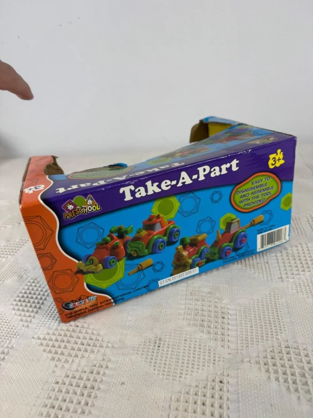 Take-A-Part Colorful Toy Car Train Set Kids Easy To Assemble Tools Provided NIB